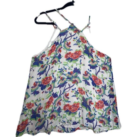 ANTHROPOLOGIE + MAEVE St Lucia Tank Top‎ Womens Sz L Cottagecore Fairy Feminine - Picture 2 of 10